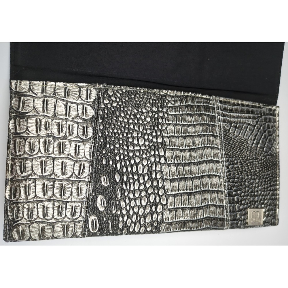 Miche Classic Shell Cover Embossed Faux Leather Crocodile Black & Silver Gray